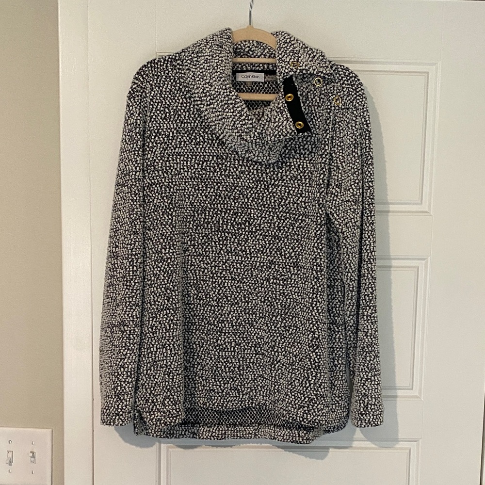 Calvin Klein Beautiful Monochrome Cowl Neck Sweater